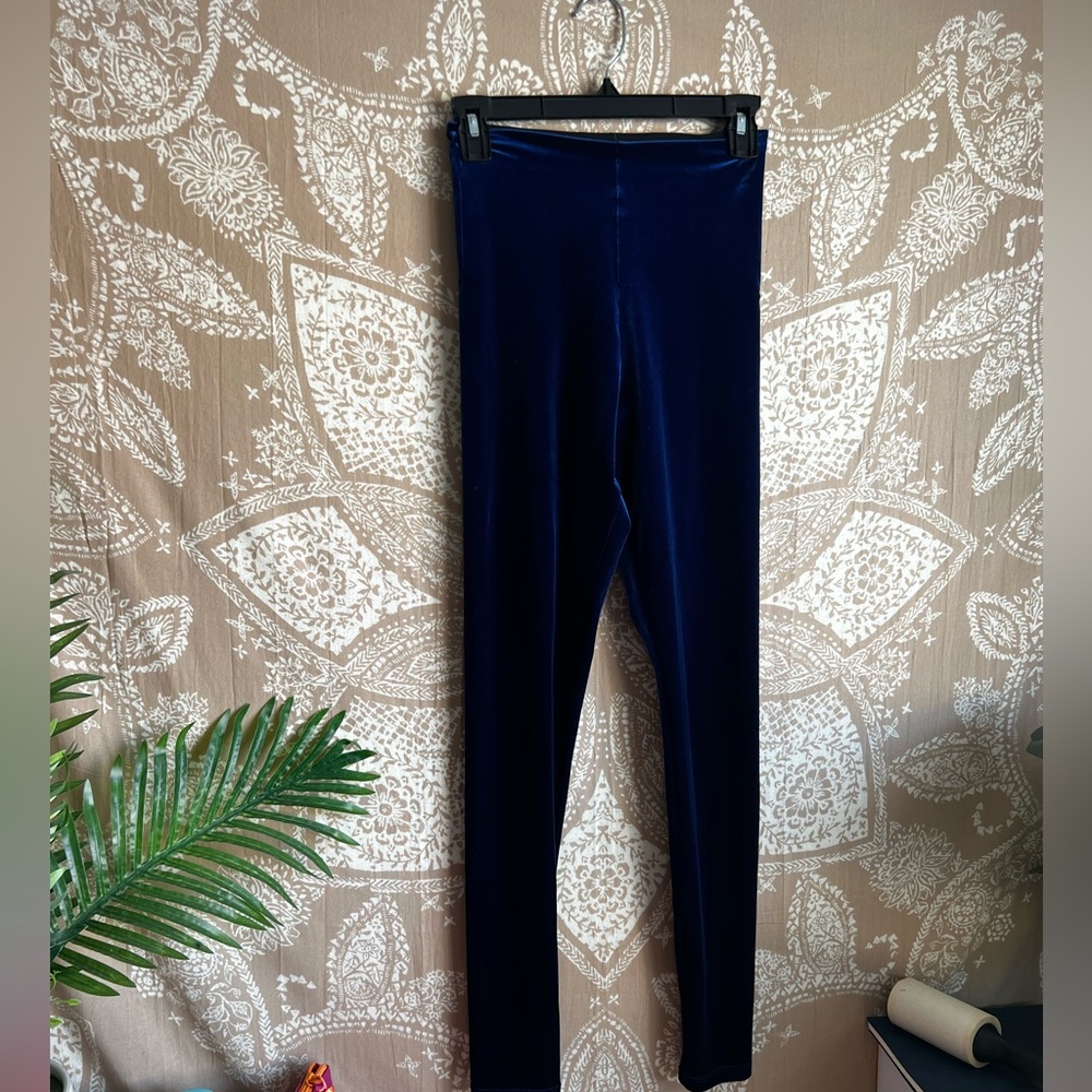 Commando Sapphire Blue Perfect Control Velvet Leg… - image 2